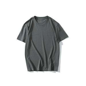 T-shirt tricoté surdimensionné d'impression personnalisée de haute qualité 210 GSM pour hommes 100% coton longue longueur en vente - Product Image 2