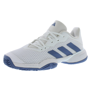 Scarpe Adidas Barricade PS per Ragazzi Colore: Bianco/Blu Navy/Blu Navy 100% Autentiche - Product Image 1