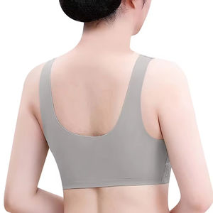 Soutien-gorge de sport pour femme de haute qualité, maintien élevé, col carré simple, 2 couleurs, dentelle sur le devant, logo, respirant, transfert thermique, pour gym et yoga - Product Image 3