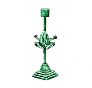 Portavelas de estatuilla de tortuga fundida de aluminio Venta caliente Soporte de vela de luz en T desgastado Soporte de vela de acento agrietado superior de mesa - Product Image 1