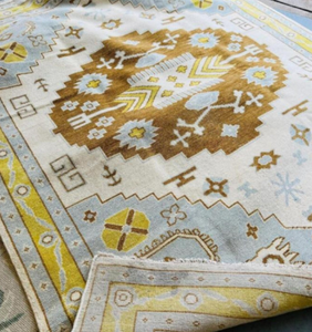 Tapis en laine fine de noeud turc persan multicolore fait à la main ensembles de tapis de taille personnalisable noués indiens vibrants disponibles - Product Image 1