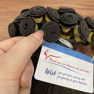 Prix de gros trame naturelle droite liée à la main vierge 100% Vietnam extensions de cheveux humains Remy Hair - Product Image 3