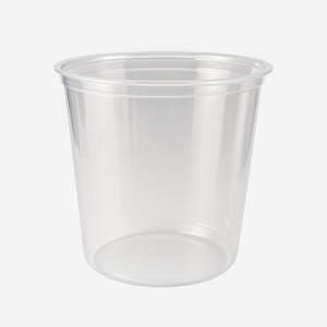 ProTakeOut - Paquete de 500 Recipientes Transparentes para Alimentos de 24 oz, Polipropileno (25/20), 4.57x4.13, Duraderos, Resistentes a Fugas, Apilables, Aptos para Microondas - Product Image 1