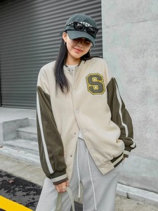 Baseball Letterman <b>Jacket</b> School Collage Wear Varsity <b>Jacket</b> Leather Sleeves Comfortable Fabric Women's <b>Jacket</b> - Product Image 3