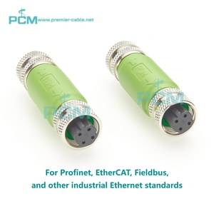 Adattatore Inline M12 D-Code 4 Pin Femmina-Femmina per Sistemi Industriali Profinet EtherCAT Fieldbus e AI Embedded - Product Image 3