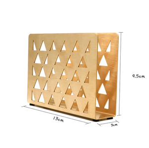 Soporte de pañuelos de latón de diseño Popular Artículos de cocina Vajilla Soporte de pañuelos de latón hecho a mano clásico - Product Image 1