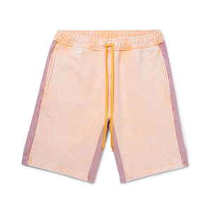 Men's Casual Cotton Shorts Distressed Embroidery Acid Wash French Terry Sun Faded Comfort Elastic Waistband XXS Size - Product Image 1
