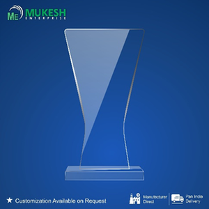 Trofeo Acrílico Prism Glory de Mukesh Enterprise, Diseño en Espiral, Pulido y Grabado, Duradero, para Premios Corporativos y Reconocimiento a Empleados - Product Image 1