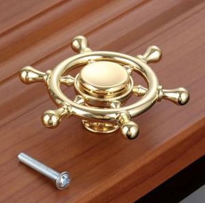Black Boat Steering Wheel Knob Pull Cabinet for Home Dresser Door Cabinet Furniture Decorative <b>Kitchen</b> Wardrobe Handle Knobs - Product Image 4