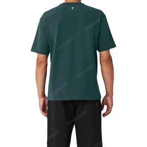 Nouveau T-shirt unisexe vierge de luxe à col montant et impression personnalisée avec logo T-shirt oversize pour hommes Vente en gros Fabriqué au Pakistan - Product Image 3