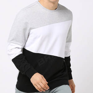 Algodón Poliéster Sudaderas lisas en blanco Materiales originales Suéter Ropa de sudor para hombres Sudaderas lisas con cuello redondo - Product Image 4