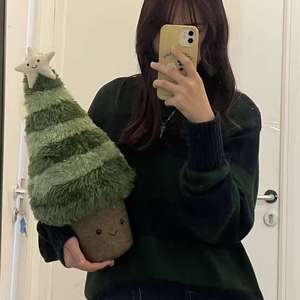 Jelly Ca 27cm Spruce Tree Christmas Decoration with Blue Pocket PP Cotton Filling <b>Comforter</b> Plush Plant for Kids Toys Indoor Use - Product Image 2