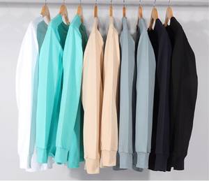 T-shirts épais manches longues pour hommes T-shirt unisexe 100% coton vierge de qualité avec impression personnalisée pour hommes - Product Image 3