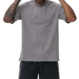 OEM Custom Logo <b>Printed</b> Oversized Plain Dyed Breathable Lightweight Polyester/Cotton Solid Pattern Men T-Shirts - Product Image 3