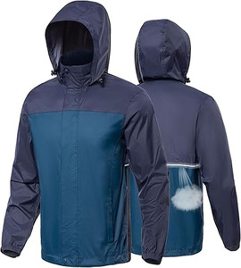 Nouvelle arrivée veste de pluie hommes vestes coupe-vent légères en plein air grande taille vestes coupe-vent en nylon téléchargées par robe de sport - Product Image 6