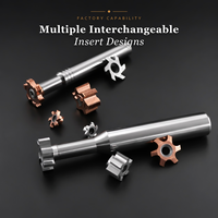 Fraise à indexage pour rainures en T, avec plaquettes interchangeables, modulaire, pour usinage CNC, pour alliage d'aluminium, résistante à l'usure, haute précision