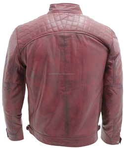 2025 Best-seller Veste d'hiver mince pour hommes Design personnalisé avec haut en cuir unique Caractéristiques Vêtements pour hommes Veste en cuir - Product Image 3