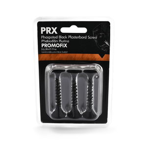 Viti per Cartongesso Nere Fosfatate PRX PROMOFIX Box-3.5x25 Filettatura Fine e Grossa - Product Image 2