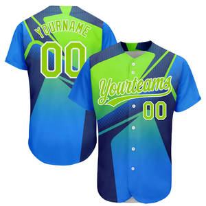 Camisetas de béisbol con botones sublimados personalizados, camisetas de béisbol deportivas vintage de secado rápido transpirables - Product Image 4