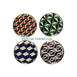 Hammered Mirror Polished <b>Table</b> <b>Top</b> Decorative Coasters Highest Quality <b>Round</b> Shape Metal Steel Kitchen Accessories Coasters - Product Image 3