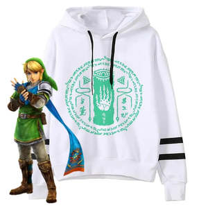 Sudadera Zelda TOTK para Mujer, Transpirable, de Seda Tejida, con Capucha, Estilo Urbano, con Logotipo Personalizado, Impresión 3D Puff, para Otoño e Invierno - Product Image 2