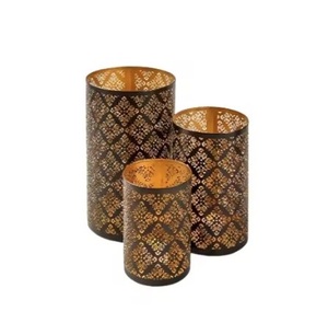 Vela de metal de lujo votiva adecuada para bodas modernas, patios y decoración navideña, superventas - Product Image 6