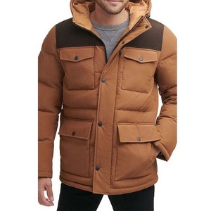 2024 nouvelle haute qualité dernière vente en gros qualité hiver coupe-vent imperméable chaud Logo personnalisé doudoune pour hommes - Product Image 1