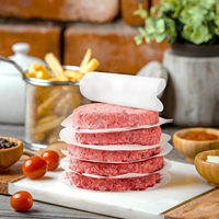 Feuilles de séparation en silicone pour grossistes, séparateurs de burgers, papier de division de viande pour la congélation des burgers et sliders