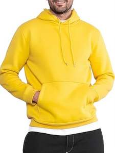 Sudaderas Casuales de Invierno para Hombre, Color Sólido, 100% Algodón, Felpa, Secado Rápido, Ecológicas, Transpirables, Corte Regular - Product Image 2