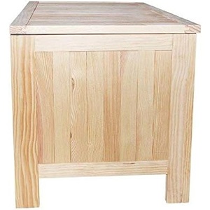 WELL HOME Mobile in Legno di Pino con Tronco Dritto 70x40x44 cm, Arredamento per la Casa con Finitura Naturale Senza Vernice - Product Image 5