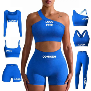 Ensembles de salon personnalisé pour femmes amicales des grandes filles pantalons de yoga repliés haut à manches longues courtes évasé logo OEM et ODM - Product Image 1