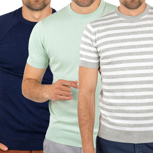 Camiseta de Cuello Redondo para Hombre, Manga Corta, Color Sólido, Nuevos Estilos 2026, Alta Calidad, Logotipo Personalizado, Tallas Grandes, Camiseta de Moda para Hombre - Product Image 1