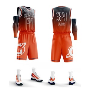 Ensemble d'uniformes de basket-ball personnalisés en polyester respirant pour hommes avec impression par sublimation pour les équipes sportives - Product Image 3