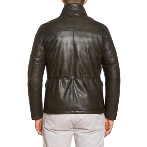 Meilleure vente Veste d'hiver mince pour hommes Design personnalisé avec haut en cuir unique Caractéristiques Vêtements pour hommes Vestes - Product Image 4