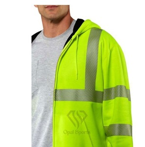 Chaqueta de trabajo de invierno de alta visibilidad para hombre con características de seguridad ajustables de alta visibilidad, chaqueta con cintas reflectantes de seguridad transpirable - Product Image 6