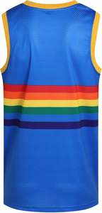 Camiseta deportiva atlética de poliéster 100% para hombre, baloncesto, fútbol americano, uniformes de equipo de rendimiento en blanco, pantalones cortos de malla estampados - Product Image 6