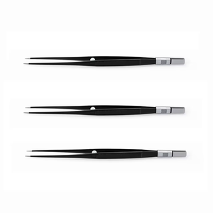 Pinzas de Disección Bipolares Rectas de Alta Calidad de 16.5 cm, Juego de Instrumentos Quirúrgicos de Acero Inoxidable con Punta de 1 mm - Product Image 1