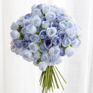 ช่อดอกกุหลาบ<span class=keywords><strong>เปอร์เซีย</strong></span>สีฟ้าไอซ์บลู 27 ดอก JUXINDA ของขวัญวันวาเลนไทน์ เครื่องประดับผมประดิษฐ์ ดอกกุหลาบปลอมสำหรับงานแต่งงาน - Product Image 3