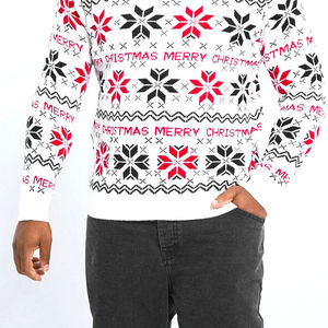 Pull en maille 100 % coton pour homme, spécial Noël, anti-rétrécissement, imprimé numérique, manches longues, personnalisable, respirant, pour l'hiver - Product Image 5