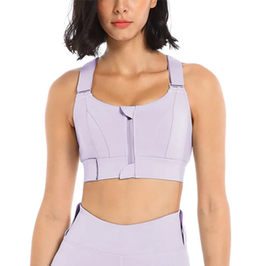 Grande taille femmes bretelles réglables soutien-gorge de sport Gym Fitness vêtements actifs soutien-gorge de sport à fort impact pour les femmes - Product Image 2