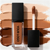 Etiqueta privada Cobertura completa Corrector líquido vegano Crema mineral natural para debajo de los ojos Manchas faciales Maquillaje impermeable