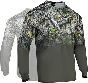 Vente en gros de sweat-shirt de chasse tactique camouflage imperméable à l'eau pour homme et femme, impression par sublimation, performance, chemise de pêche - Product Image 4