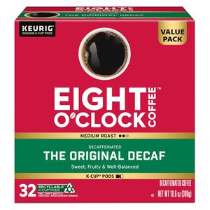 Café Eight O'Clock The Original Décaféiné, dosettes individuelles Keurig K-Cup, café torréfié moyen, 1 unité (lot de 32) - Product Image 6