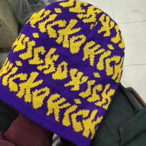 Bonnet unisexe de luxe en mélange de laine jacquard, respirant et imperméable, pour l'automne et l'hiver, avec logo de créateur, classique, idéal pour le ski et les voyages - Product Image 3
