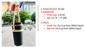 Mango de bambú de alta calidad para tazas de bebidas Eco Safe Grip para uso en exteriores e interiores - Product Image 2