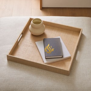 Bandeja de madera hecha a mano, diseño lujoso, última llegada, bandeja para servir alimentos, Forma cuadrada con mango de agujero, plato de mesa para servir frutas - Product Image 2