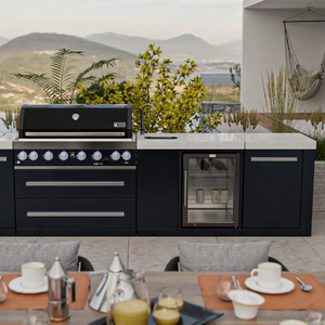 Set di Mobili da <span class=keywords><strong>Cucina</strong></span> Modulari per Esterni in Acciaio Inox, Resistenti alle Intemperie, Completamente Assemblati, Design Personalizzabile dal Produttore BAINENG - Product Image 1