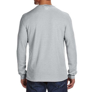 Camiseta de gran tamaño con lavado ácido Unisex, nuevo diseño, estilo callejero para hombre, impresión Digital personalizada Vintage desgastada en patrón sólido - Product Image 4