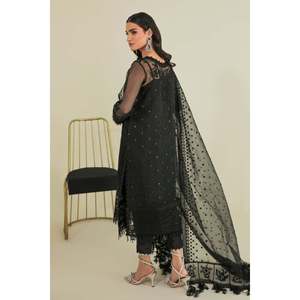 Ensemble de costume pour femme en organza brodé UF-235 - Product Image 3