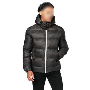 Veste matelassée à fermeture éclair blanche pour hommes, manteaux d'hiver matelassés, légers et chauds, style streetwear, logo personnalisé disponible - Product Image 1